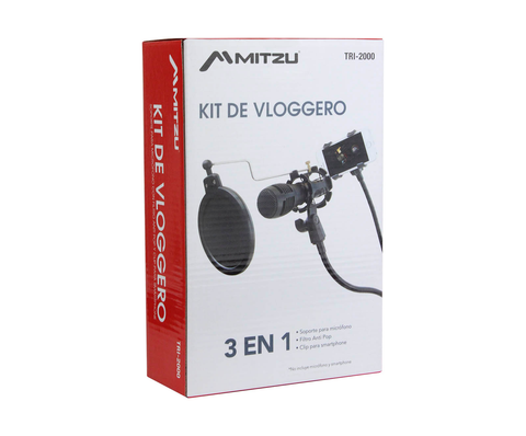 Mitzu Tri-2000 Base Para Microfono Kit 3 En 1