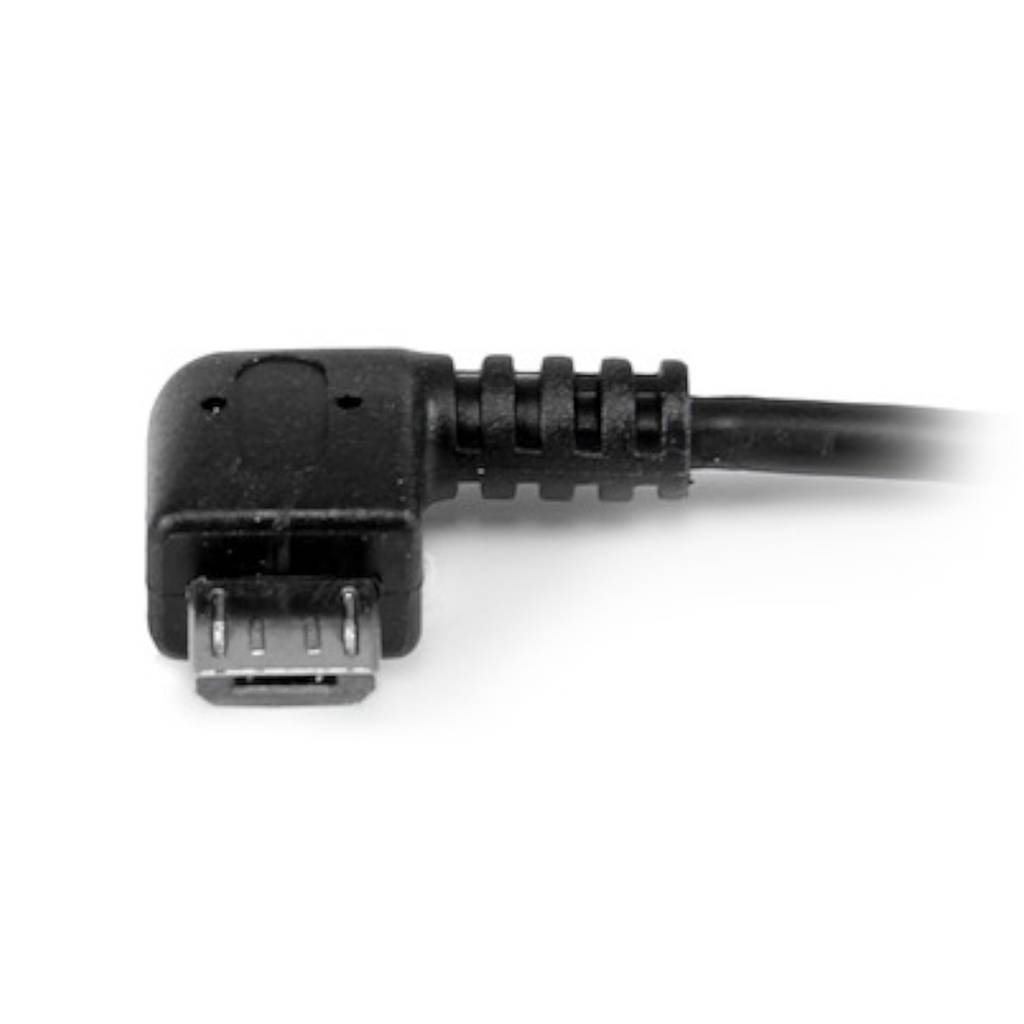 Cable Adaptador Micro USB a USB OTG Acodado a la Derecha