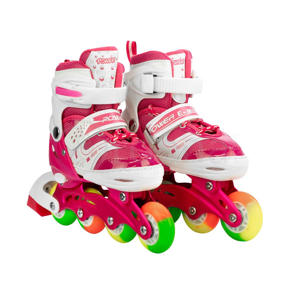 Patines en línea ajustables para niños y adultos, patines con todas las  ruedas iluminadas, OCEROLL Patines intermitentes para exteriores para