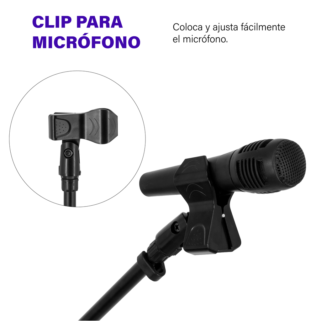 Pedestal para Microfono Soporte Celular con Boom Tripie