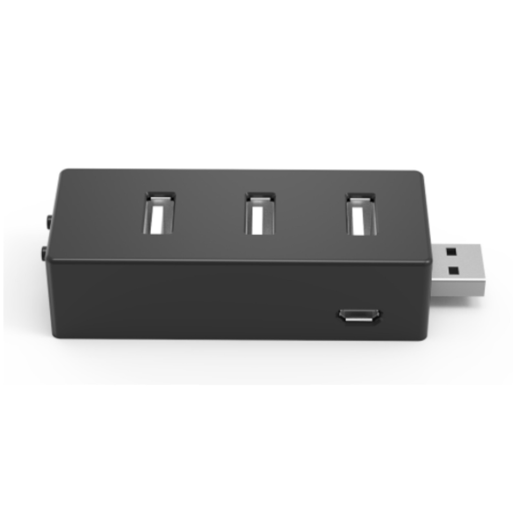 Mini concentrador expandible X-MEDIA USB 2.0 de 4 puertos