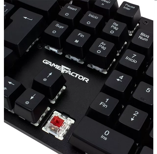Game Factor Kbg400 Rd Teclado Mecanico, Rainbow, Switch Red, Usb, Negro - ordena-com.myshopify.com