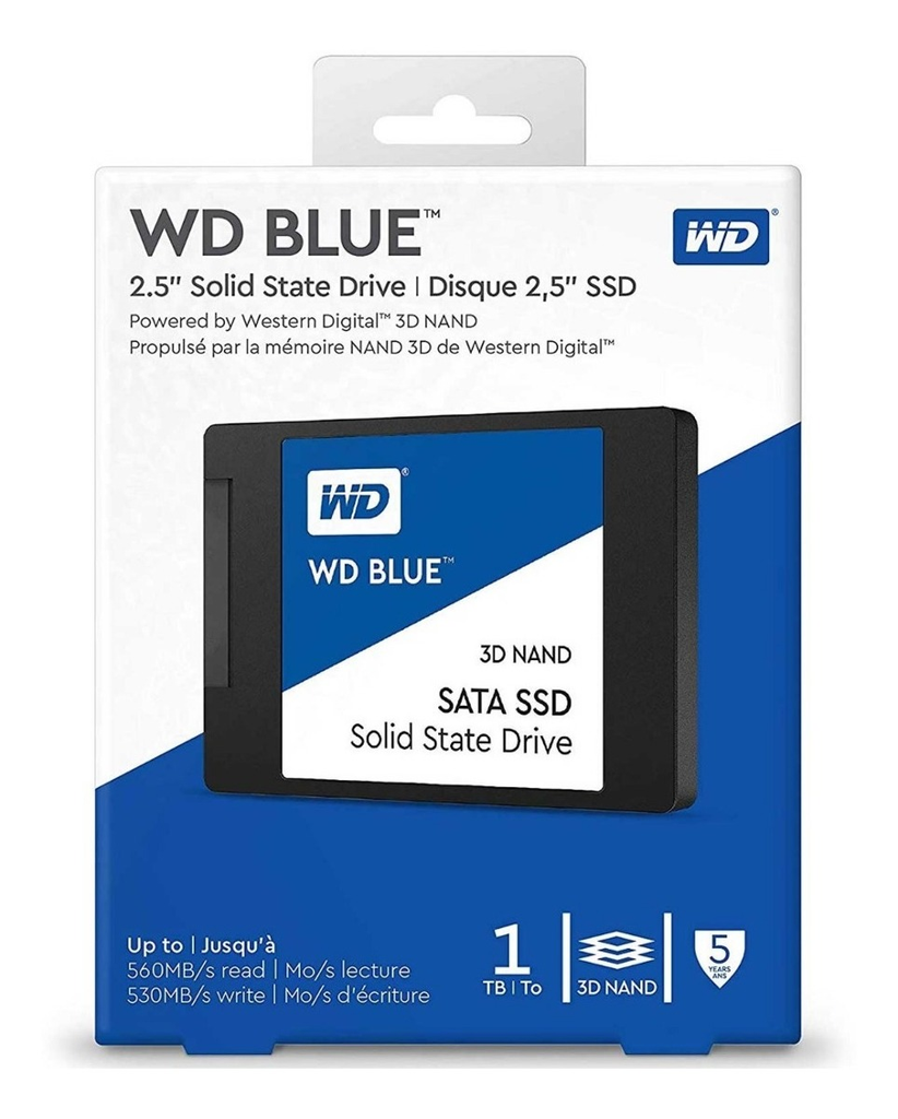 SSD Disco Duro Western Digital WDS100T2B0A 1TB 2.5 Pulg Blue