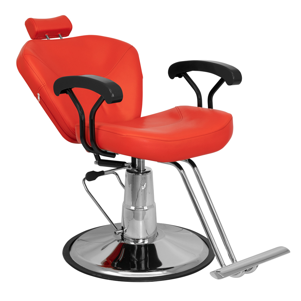 Silla Hidraulica Reclinable y Giratoria para Barberia Vinil