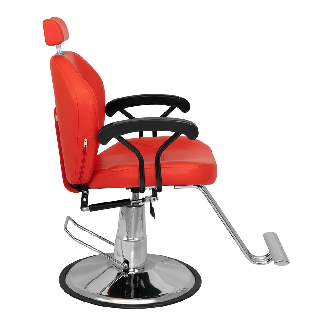 Silla Hidraulica Reclinable y Giratoria para Barberia Vinil