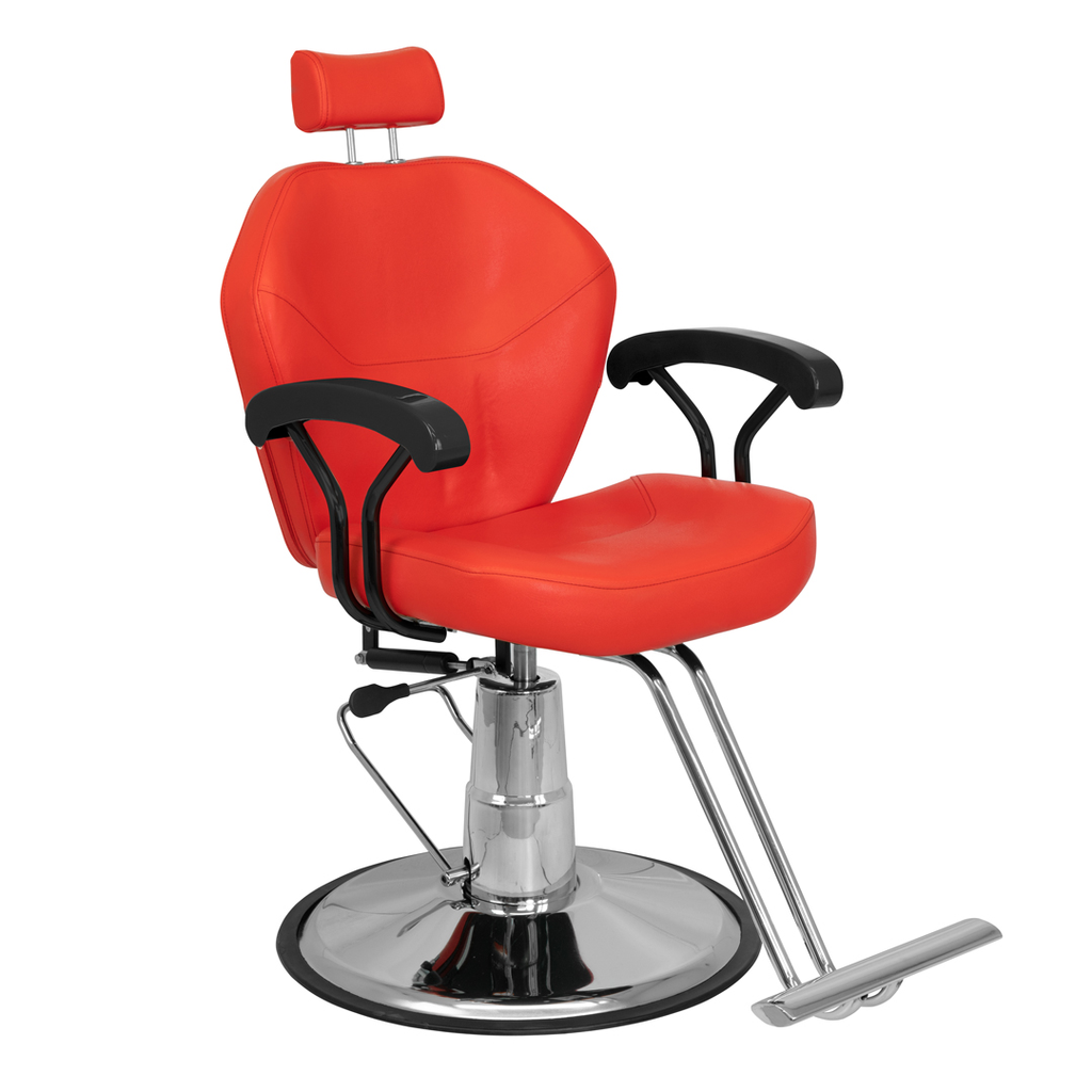 Silla Hidraulica Reclinable y Giratoria para Barberia Vinil