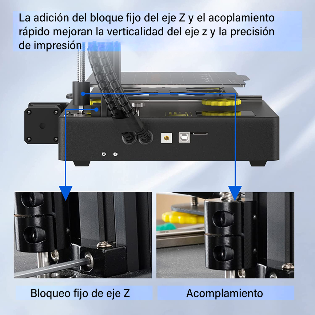 Impresora 3d Doble Guia Lineal Tecnologia De Impresion Fdm