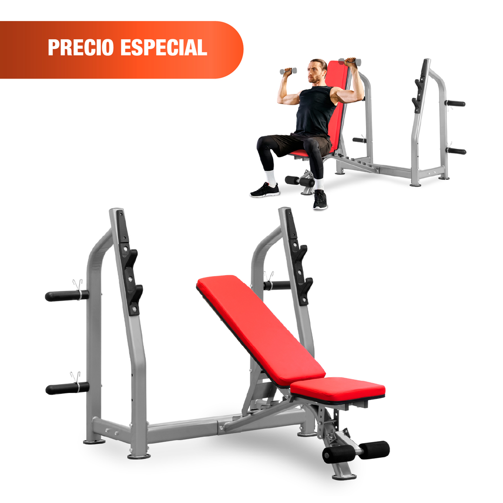 Banco Multiposiciones Abdominales Altera Barras Profesional