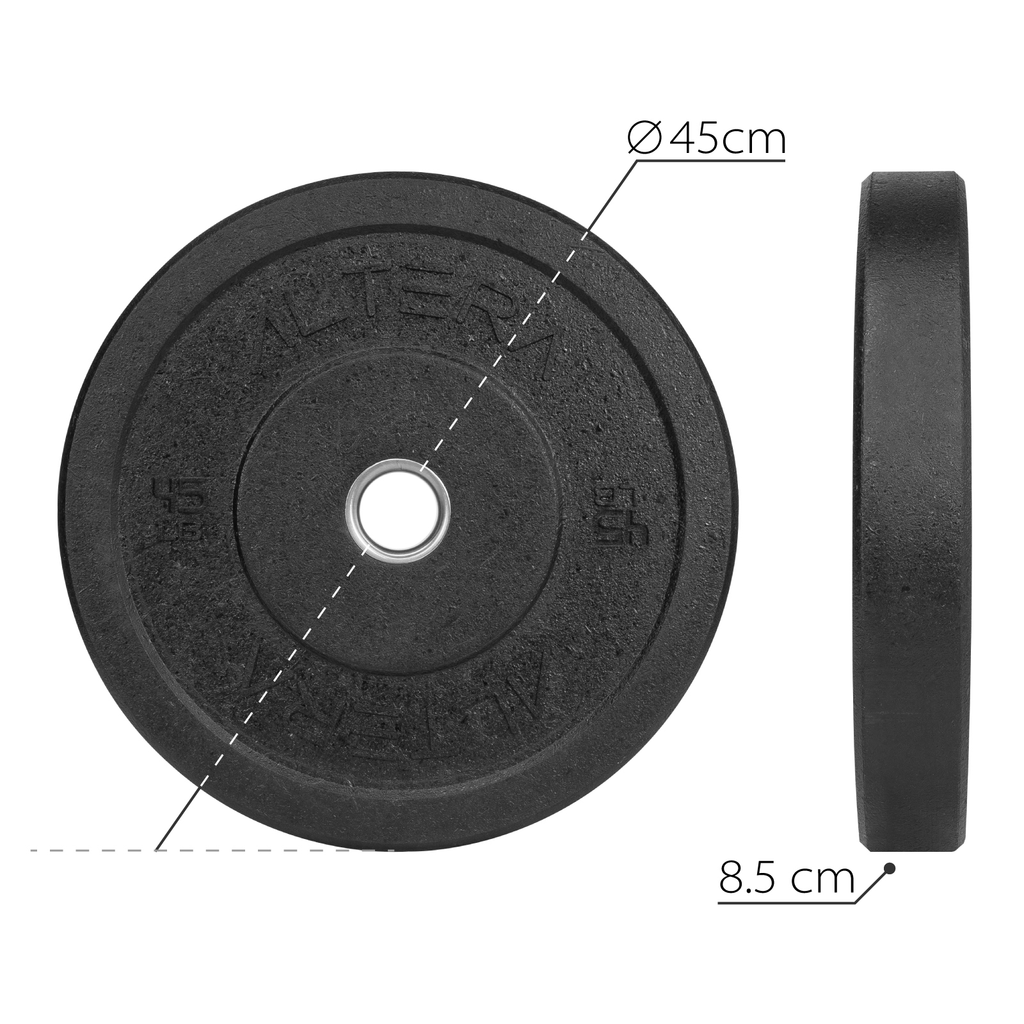 Disco Bumper 45 Lbs Altera Hitemp Olimpico Profesional