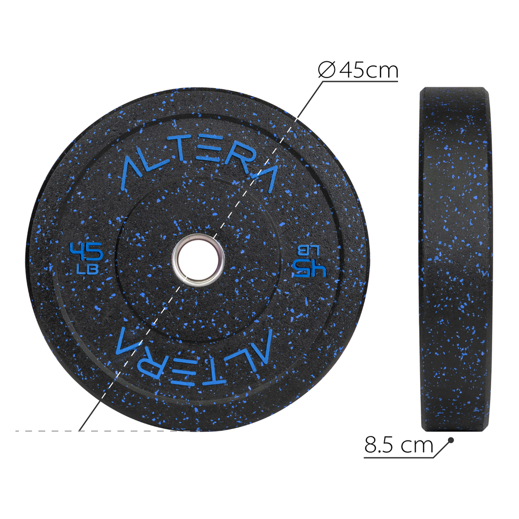 Disco Bumper 45 Lbs Altera Hitemp Olimpico Profesional