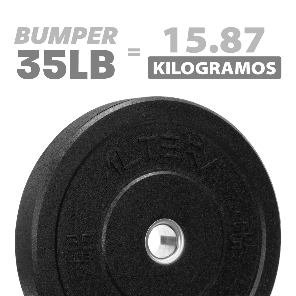 Disco Bumper 35 Lbs Altera Hitemp Olimpico Profesional