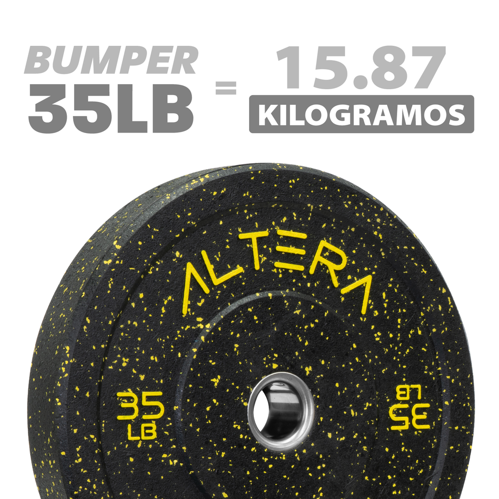 Disco Bumper 35 Lbs Altera Hitemp Olimpico Profesional