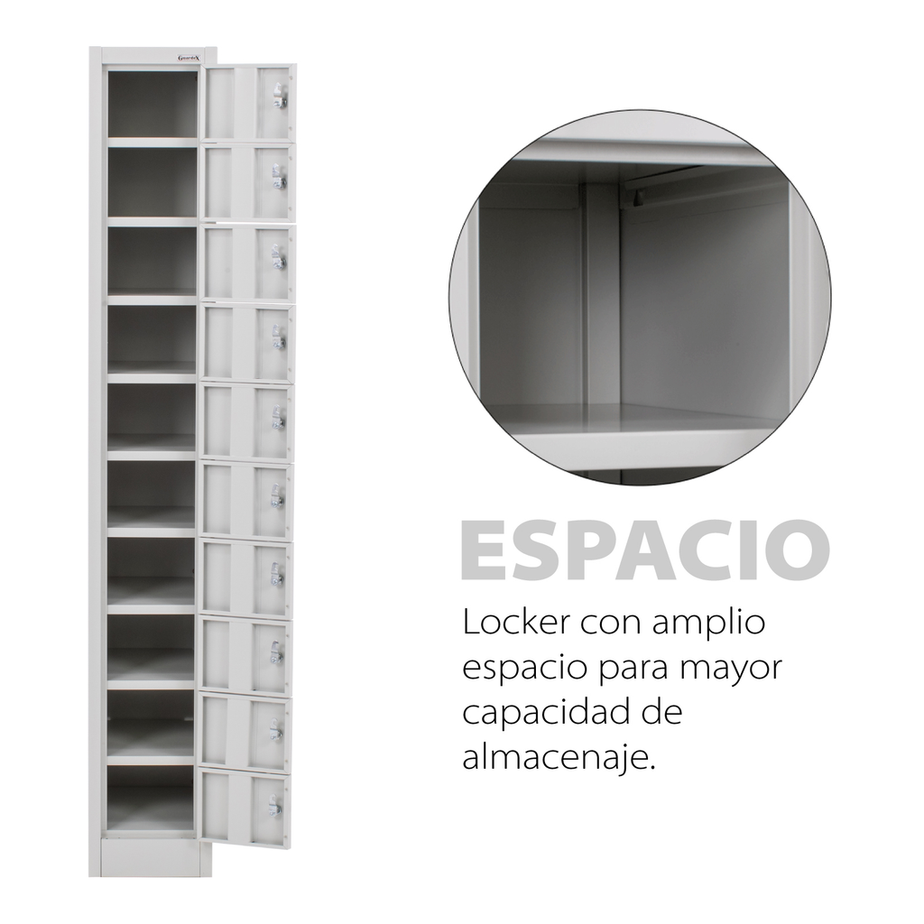 Casillero Metalico Guardex Locker De 10 Puertas Con Llaves