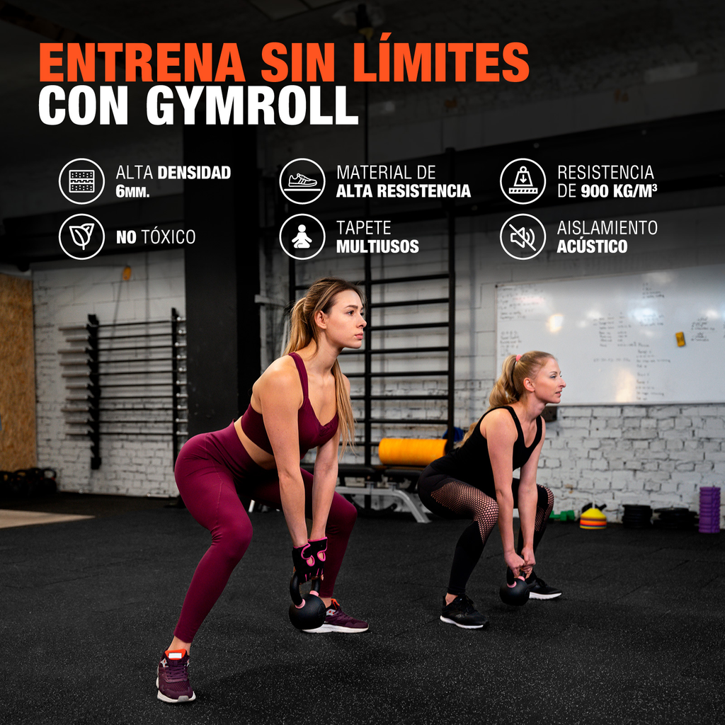 Rollo De Piso Para Gimnasio Altera Rudo Alto Impacto 10m2