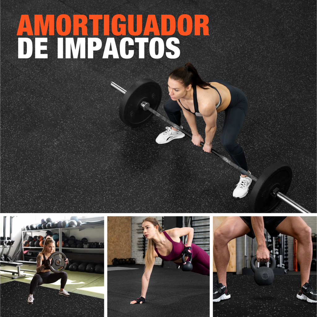 Rollo De Piso Para Gimnasio Altera Rudo Alto Impacto 10m2