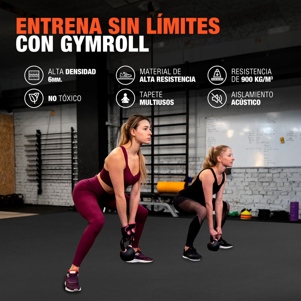 Rollo De Piso Para Gimnasio Altera Rudo Alto Impacto 10m2
