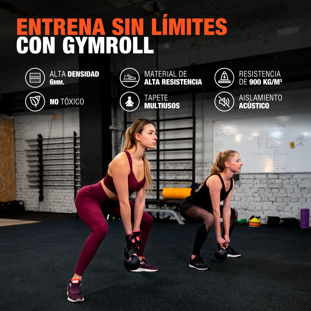 Rollo De Piso Para Gimnasio Altera Rudo Alto Impacto 10m2