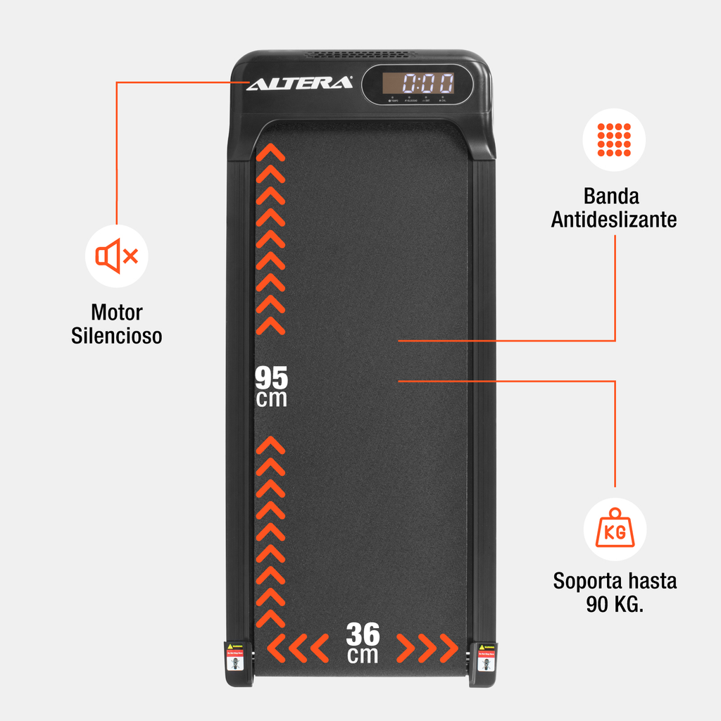 Caminadora Electrica Altera Walking Pad Portatil Elevacion