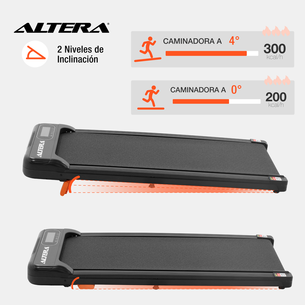 Caminadora Electrica Altera Walking Pad Portatil Elevacion