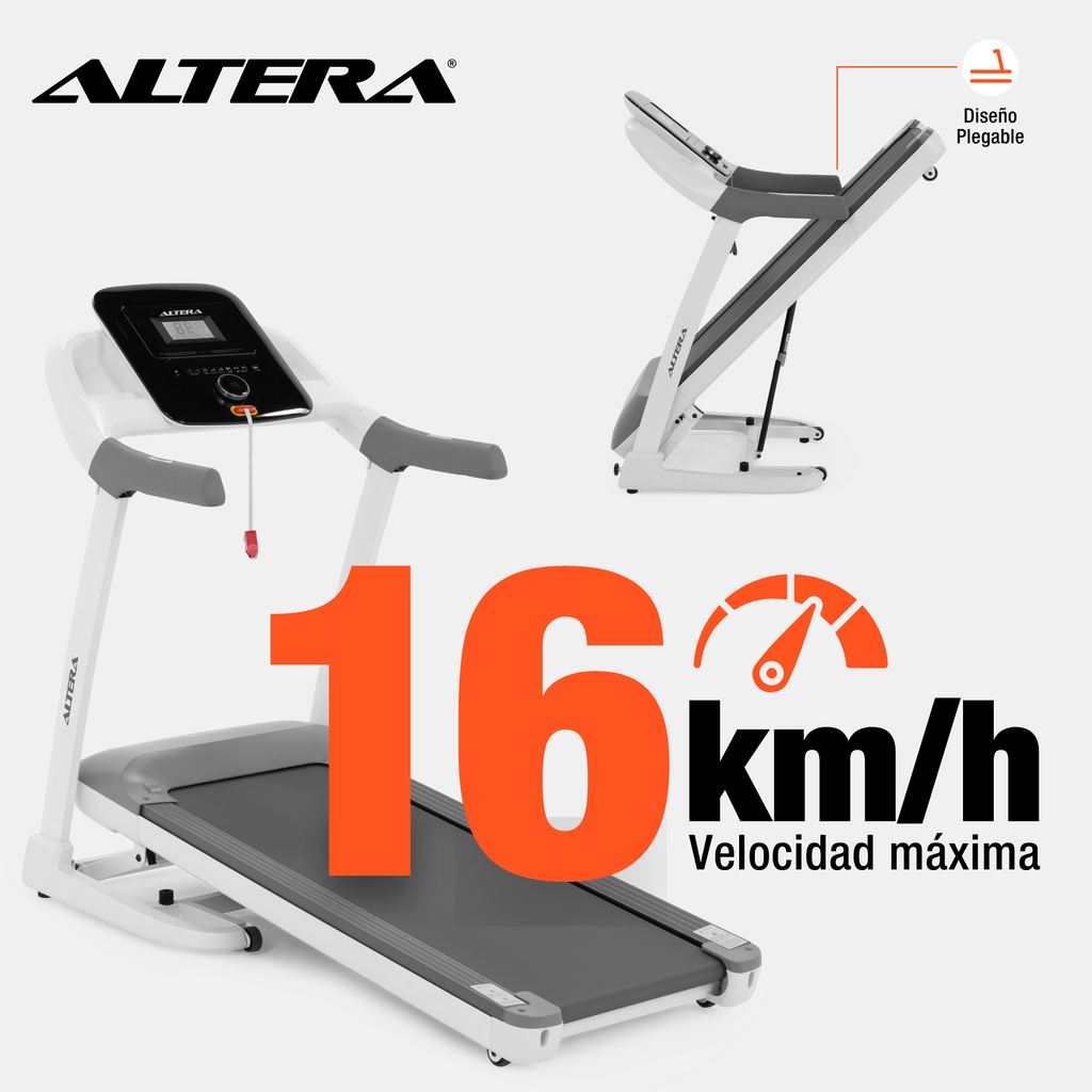Caminadora Electrica Altera Con Inclinacion Fitness Plegable