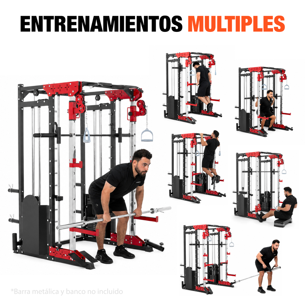 Jaula Smith Power Rack Gimnasio Multifuncional Altera Gym