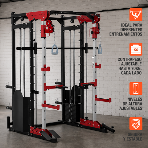 Jaula Smith Power Rack Gimnasio Multifuncional Altera Gym