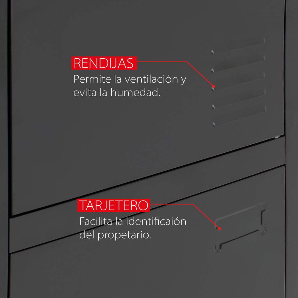 Locker Metalico 2 Puertas Guardex Con Llave Y Perchero
