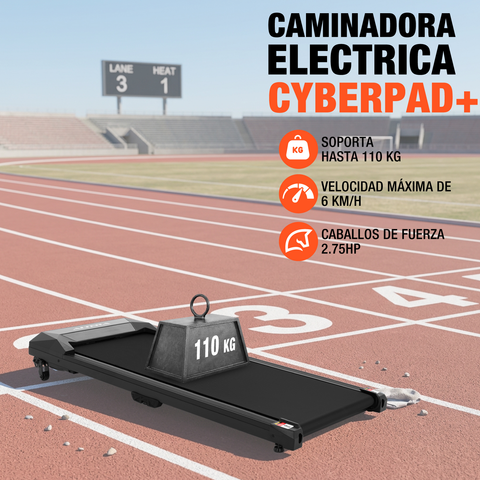 Caminadora Eléctrica Inclinacion Gym 2.75hp Led 110kg Altera