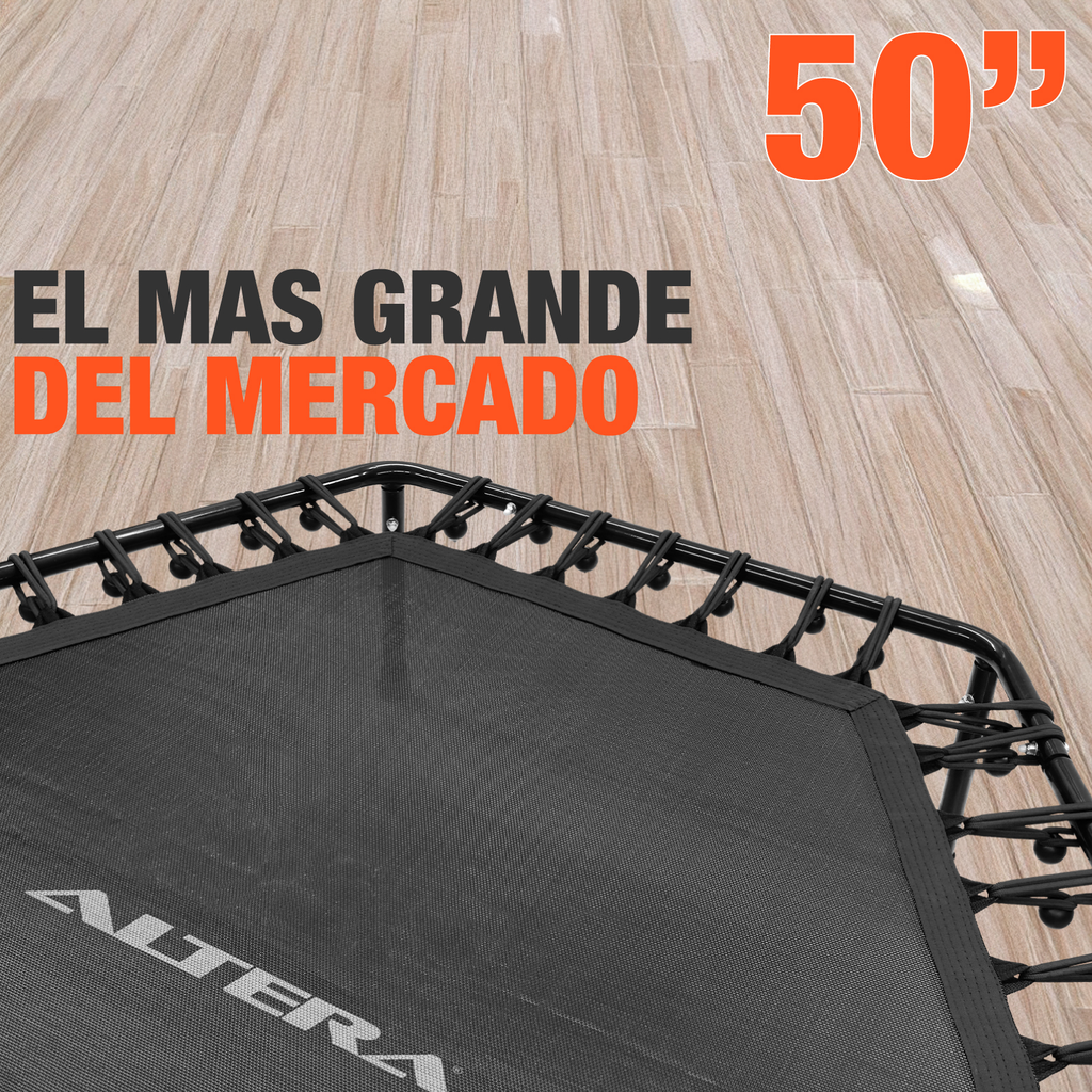 Trampolin Ejercicio Aerobico Fitness Hexagonal Barra Altera