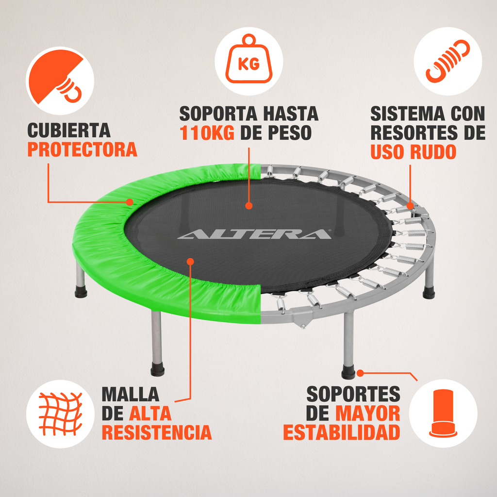 Trampolin Fitness Brincolin Aerobico Ejercicio Jumping 36 In