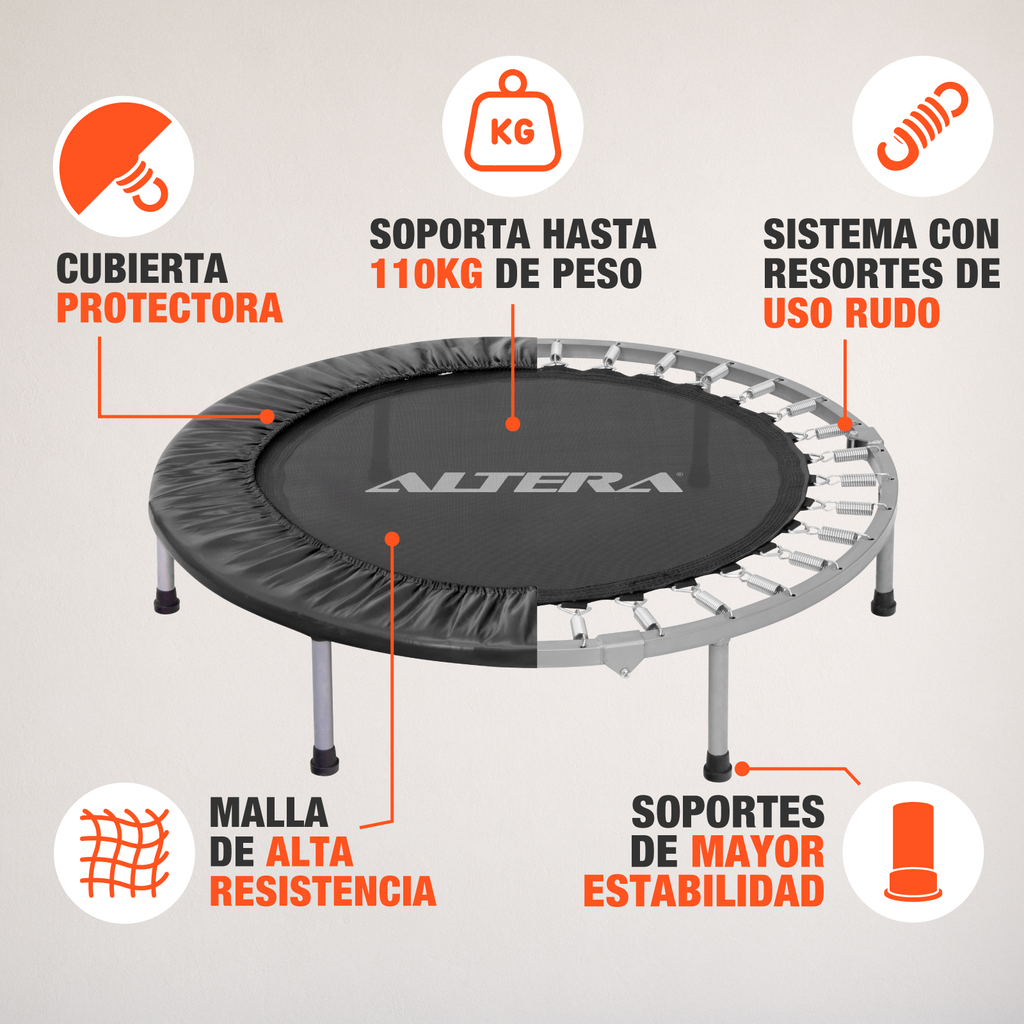 Trampolin Fitness Brincolin Aerobico Ejercicio Jumping 36 In