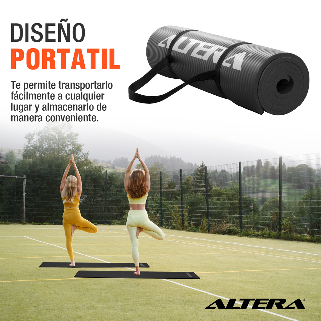 Tapete Ejercicio Altera Yoga Mat 10mm Grueso Pilates