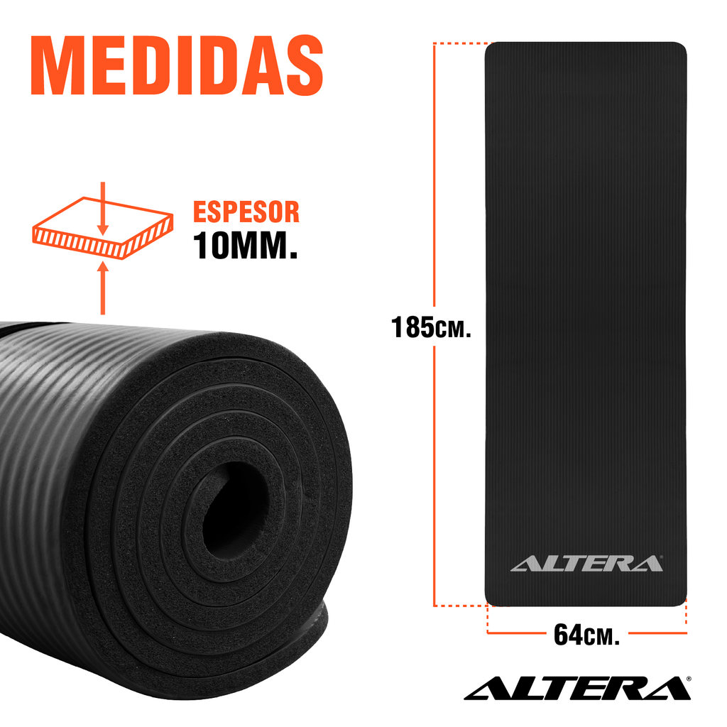 Tapete Ejercicio Altera Yoga Mat 10mm Grueso Pilates