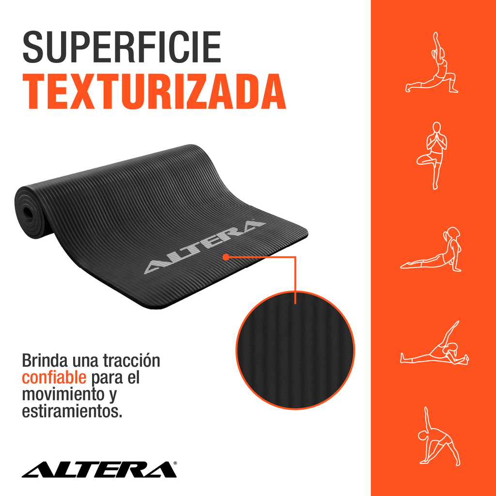 Tapete Ejercicio Altera Yoga Mat 10mm Grueso Pilates