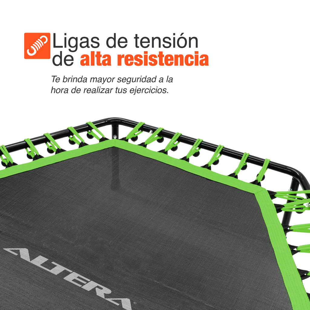 Trampolin Ejercicio Aerobico Fitness Hexagonal Barra Altera