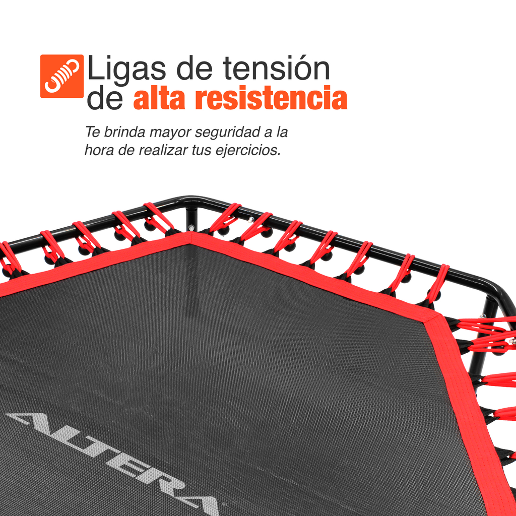 Trampolin Ejercicio Aerobico Fitness Hexagonal Barra Altera