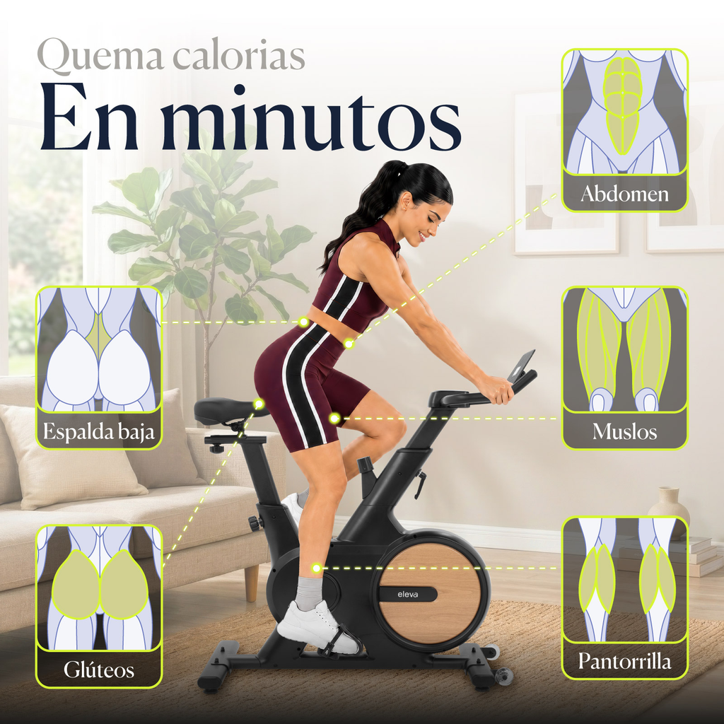 Bicicleta Spinning Estatica Para Ejercicio Profesional Eleva