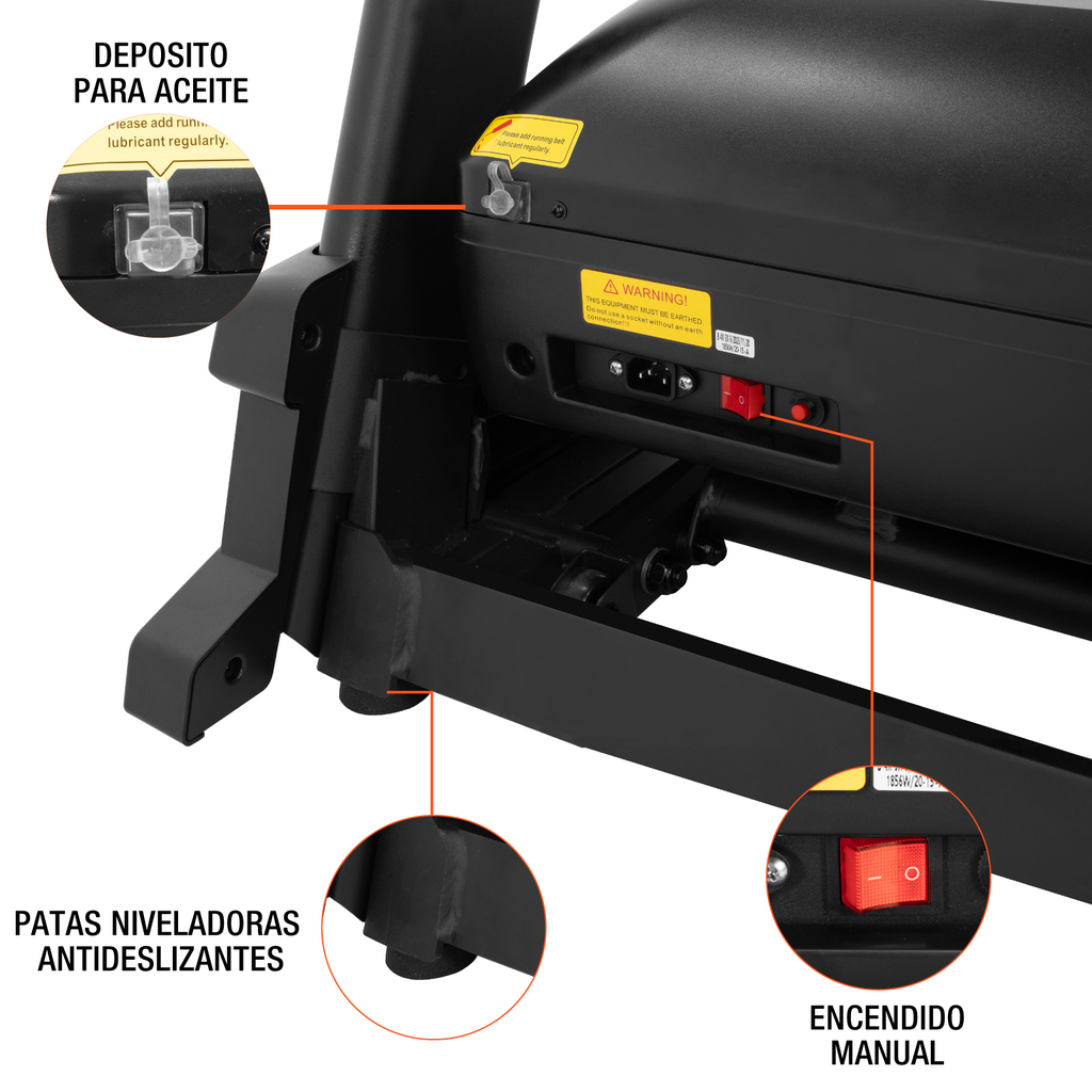Caminadora Electrica Altera Plegable Inclinacion Profesional