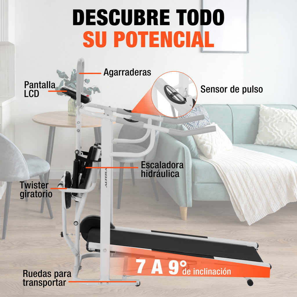Caminadora Escaladora Mecanica Multifuncional Gym Correr
