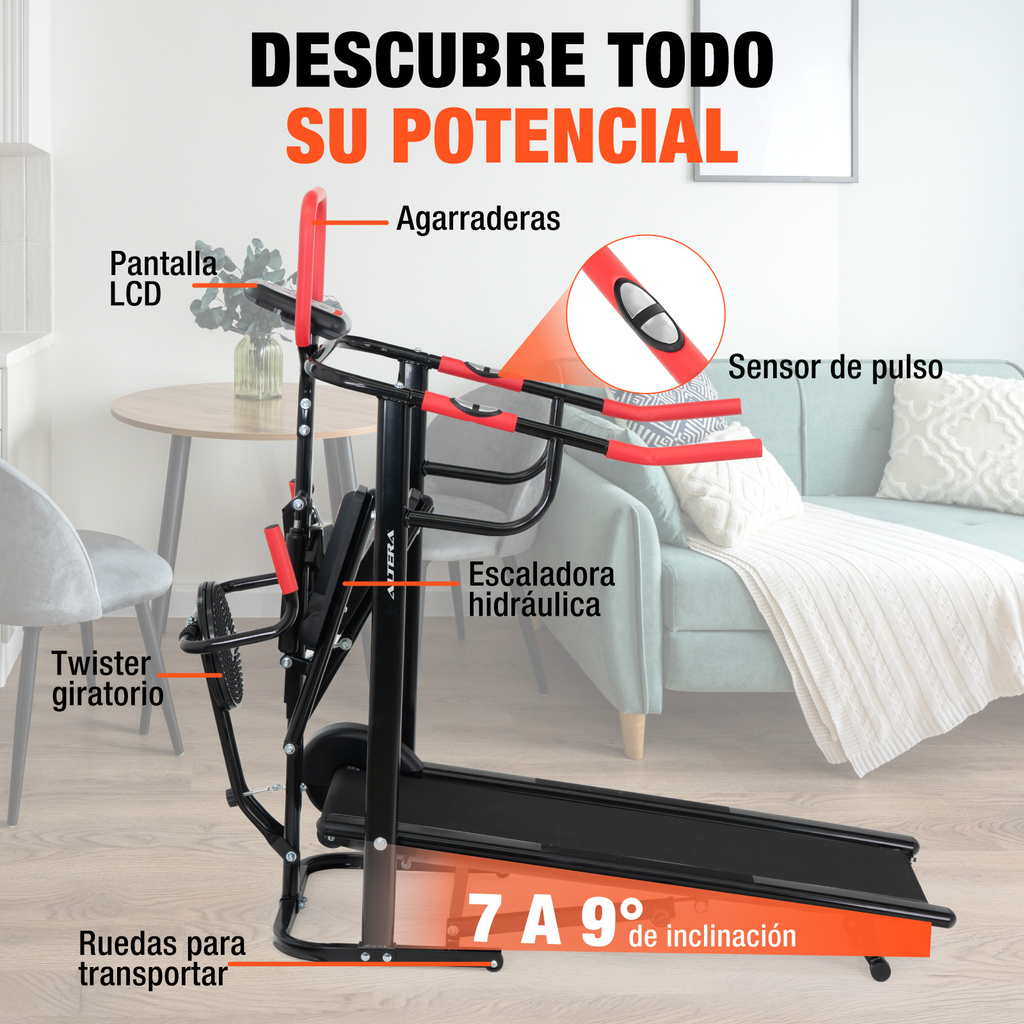 Caminadora Escaladora Mecanica Multifuncional Gym Correr