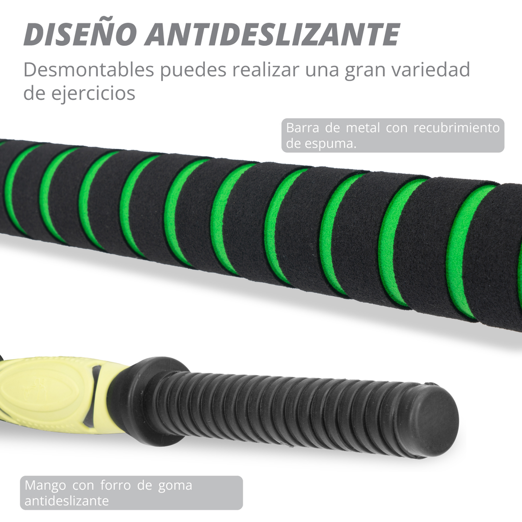 Set Mancuernas Altera 20 Kg Barra Recta Pesas Para Ejercicio