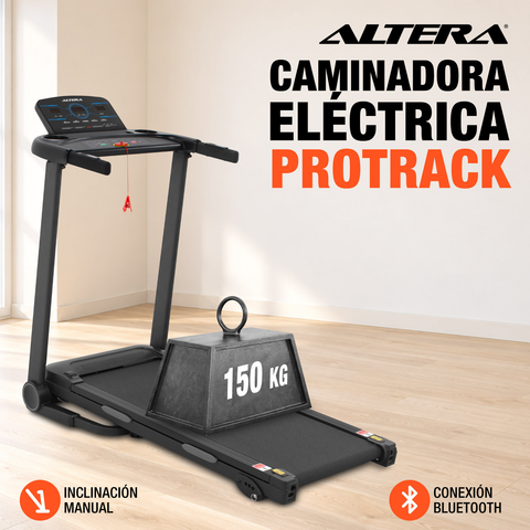 Caminadora Electrica Fitness Plegable Con Inclinacion Altera