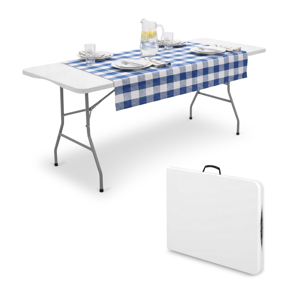 Mesa Plegable Tipo Portafolio 1.80m Alta Resistencia 100kg