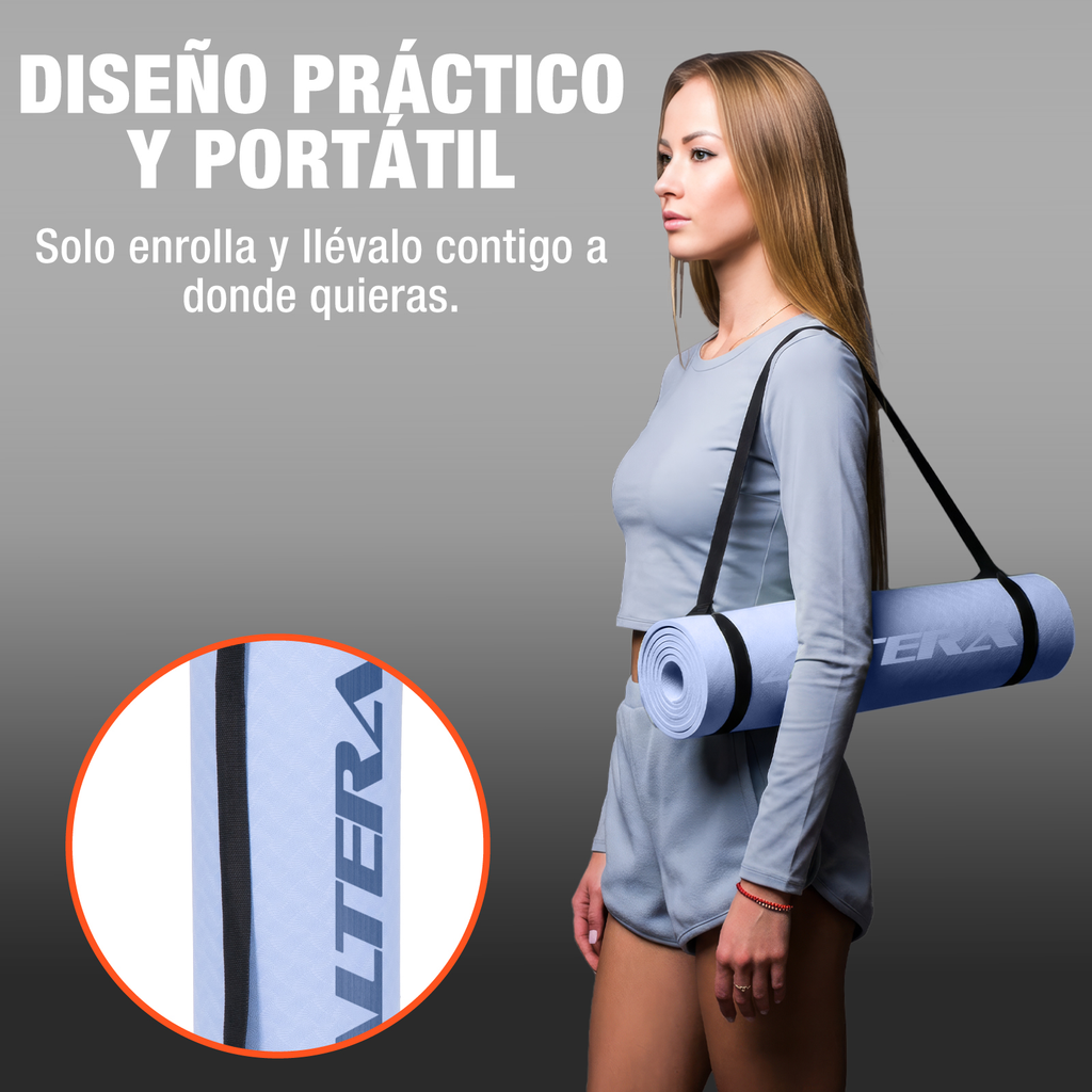 Tapete De Yoga Altera Tpe Alta Densidad Pilates Relajacion