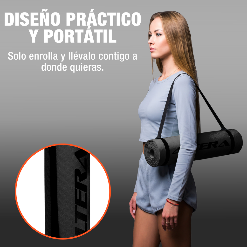 Tapete De Yoga Altera Tpe Alta Densidad Pilates Relajacion