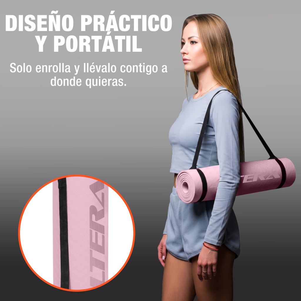 Tapete De Yoga Altera Tpe Alta Densidad Pilates Relajacion