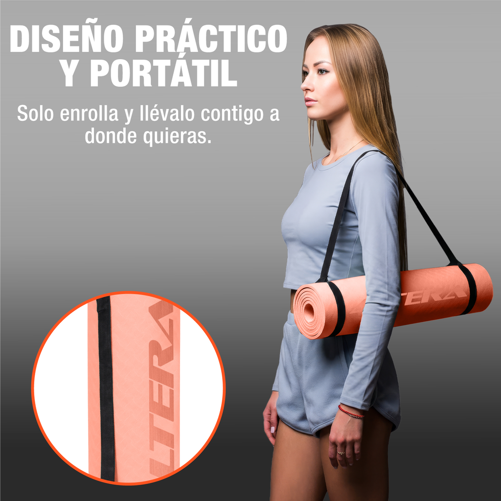 Tapete De Yoga Altera Tpe Alta Densidad Pilates Relajacion