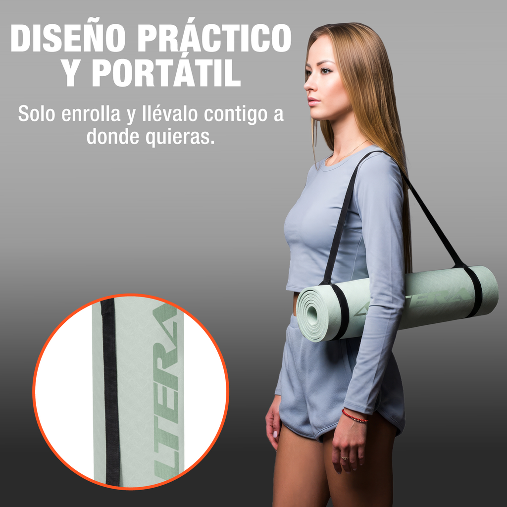 Tapete De Yoga Altera Tpe Alta Densidad Pilates Relajacion