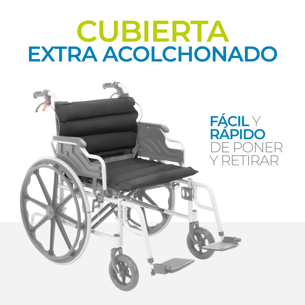 Silla De Ruedas Extra Ancha Onof Reforzada Acojinada Freno