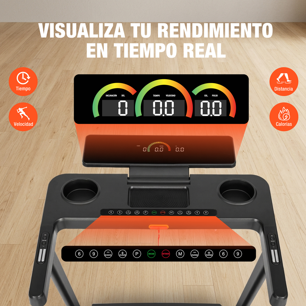 Caminadora Electrica Plegable Inclinacion Amortiguacion